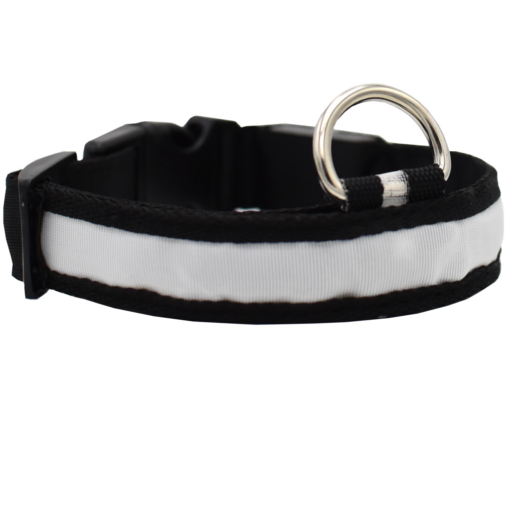 WHITE-LED-SAFETY-ELECTRIC-GLOW-COLLAR-LARGE