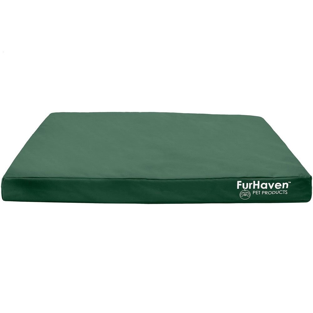 Furhaven  Logo Indoor/Outdoor Deluxe Orthopedic Pet Bed