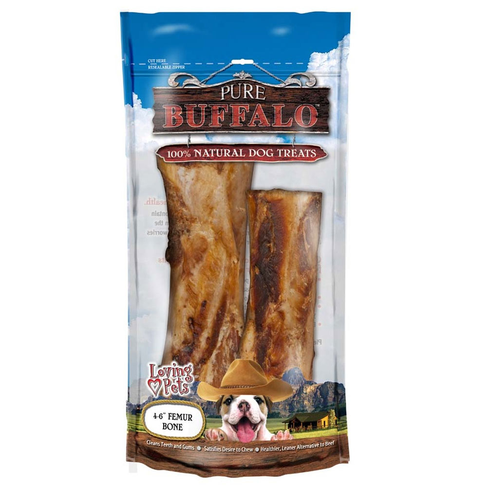 Loving Pets Pure Buffalo 46" Pure Femur Bone Dog Treats, 2pack On Sale EntirelyPets
