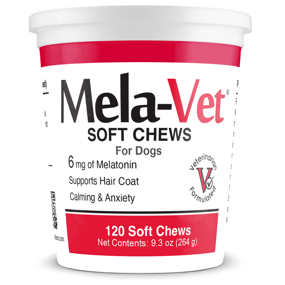 NaturVet Quiet Moments Calming Aid Plus Melatonin Dog Supplement, 18.6