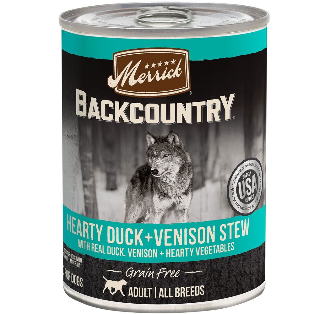Merrick Backcountry Grain Free Wet Dog Food Hearty Duck & Venison Stew