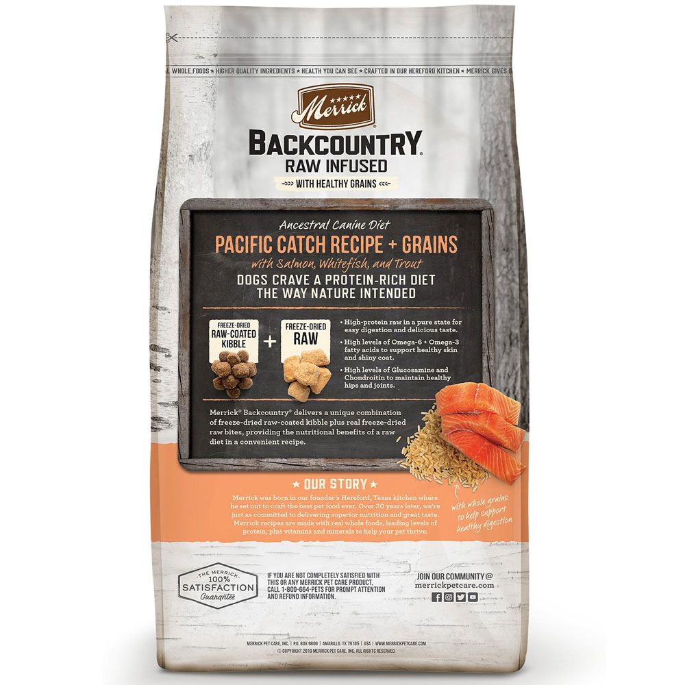 Merrick Backcountry Raw Infused Pacific Catch FreezeDried Dry Dog Food