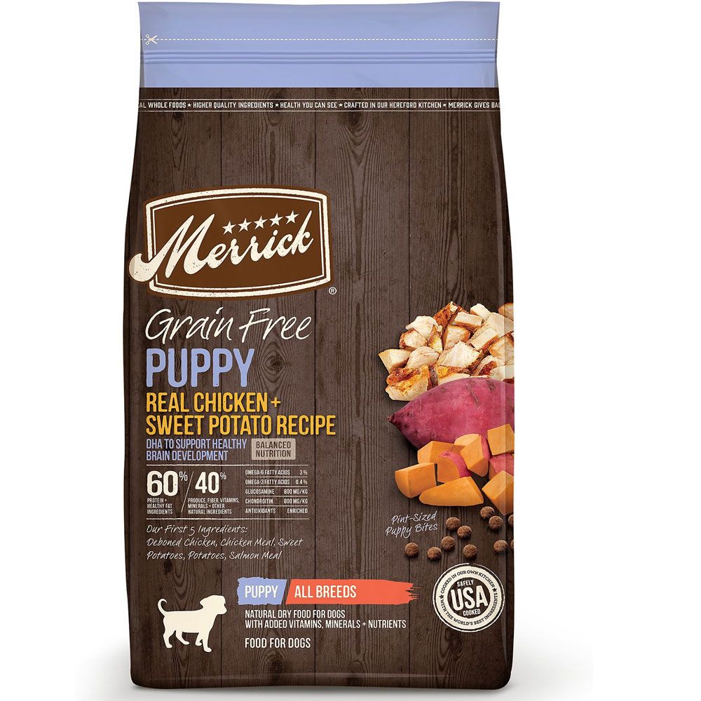 Merrick GrainFree Puppy Chicken & Sweet Potato Recipe Dry Dog Food, 22
