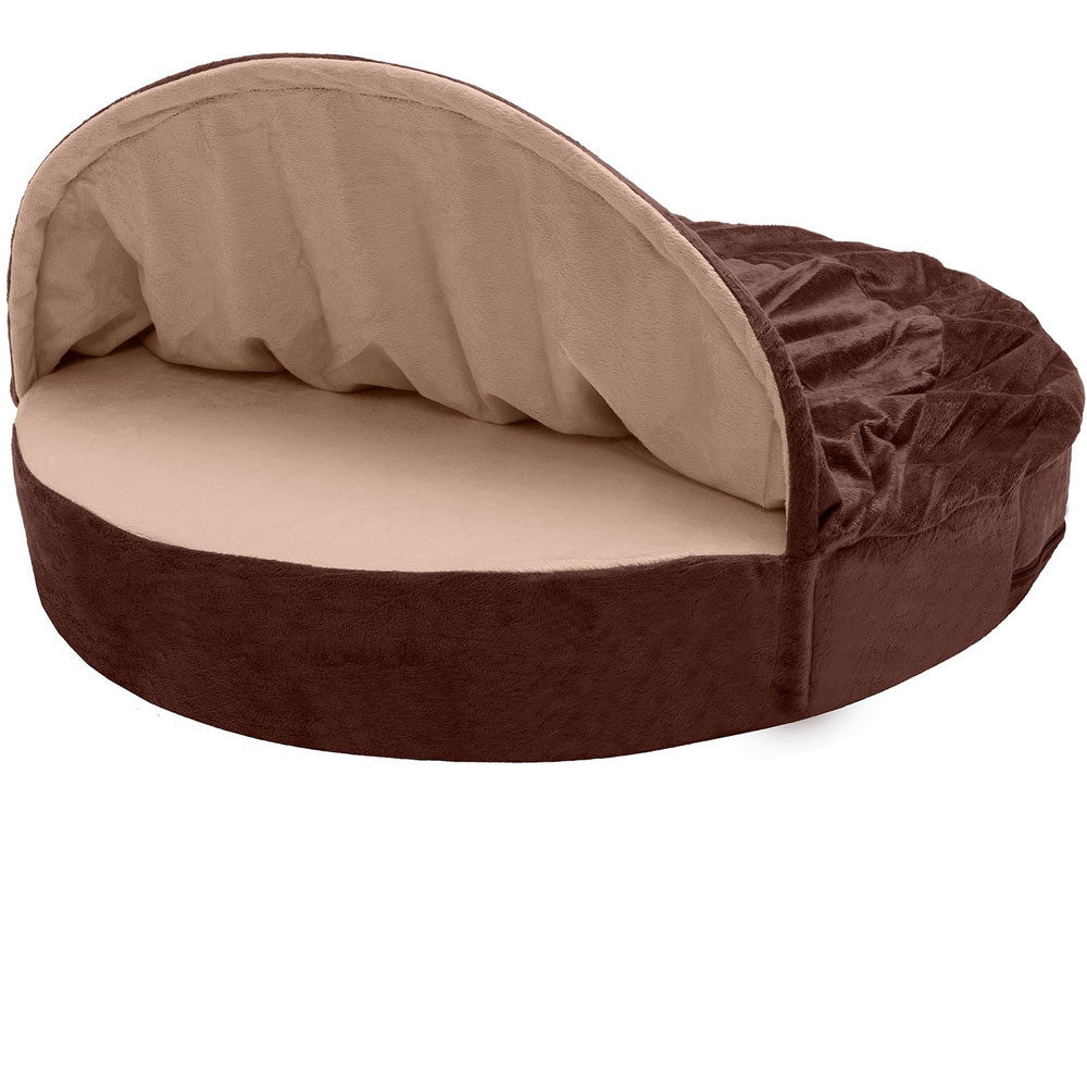 FurHaven Microvelvet Snuggery Memory Top Foam Pet Bed