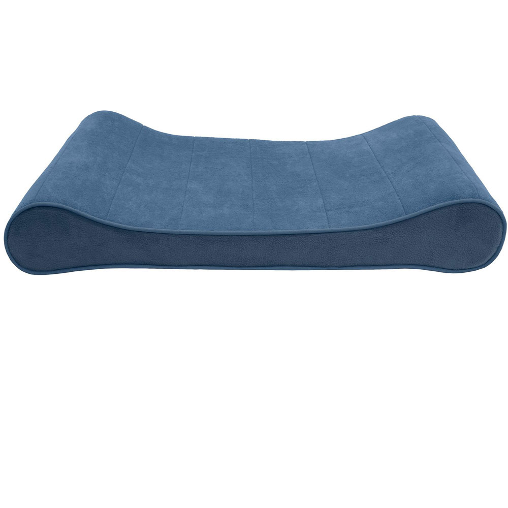 Furhaven Microvelvet Luxe Lounger Gel Top Pet Bed