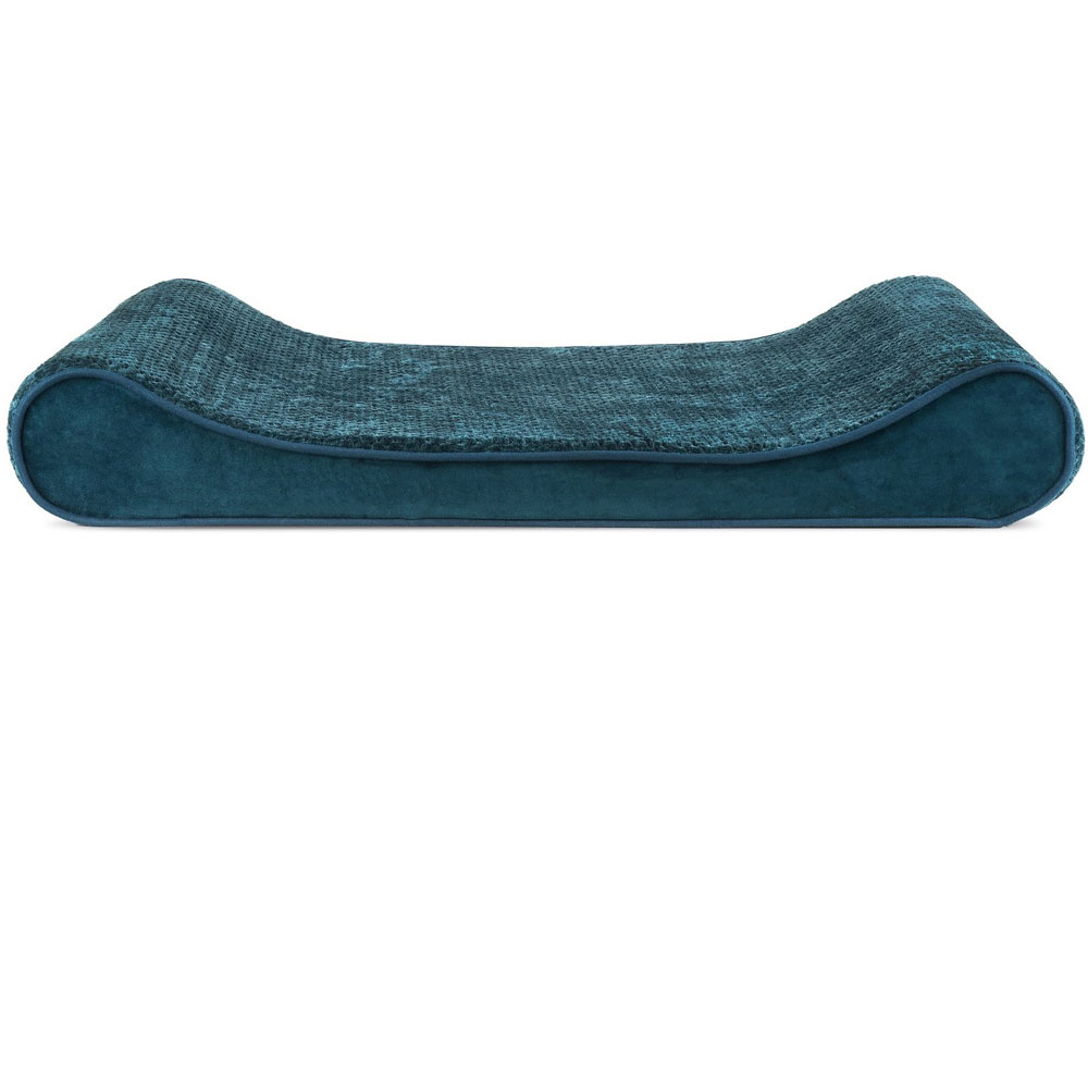 Furhaven Minky Plush & Velvet Luxe Lounger Orthopedic Pet Bed
