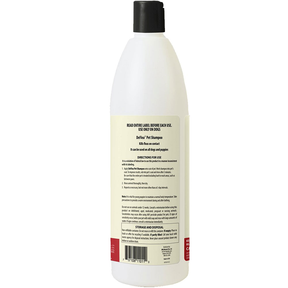 Miracle Care De Flea Shampoo for Dogs & Puppies, 16.9 oz Bottle On