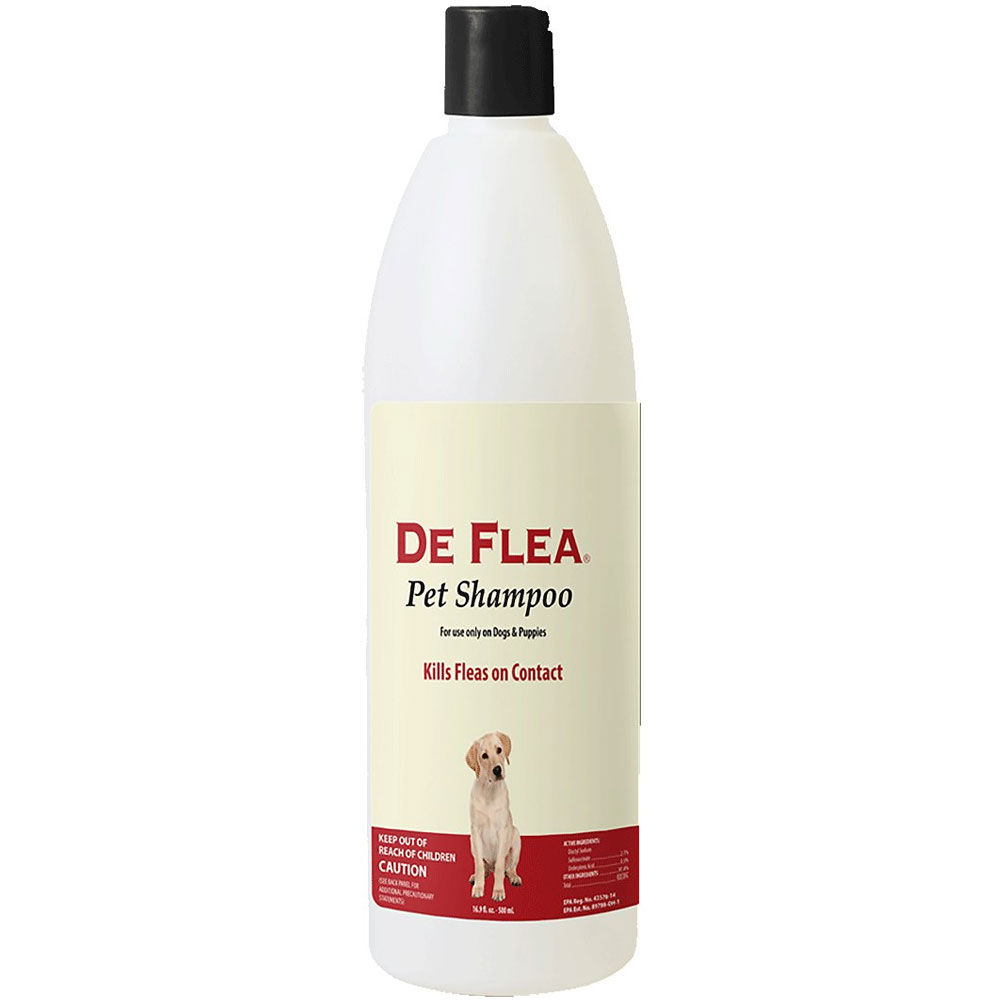 Miracle Care De Flea Shampoo for Dogs & Puppies, 16.9 oz Bottle On