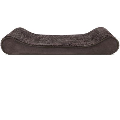 Furhaven Minky Plush & Velvet Luxe Lounger Gel Top Pet Bed