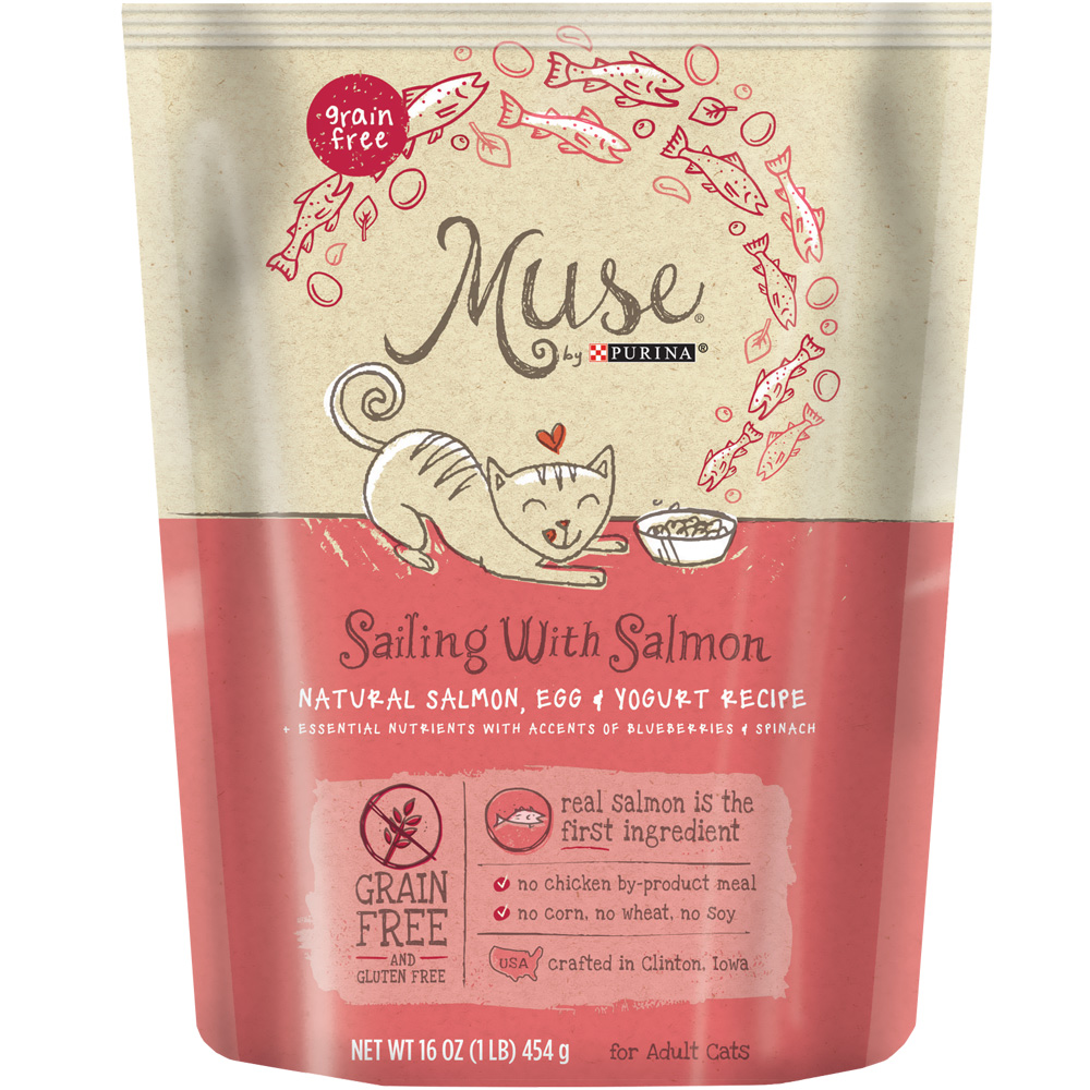 Purina Muse Sailing with Salmon, Egg & Yogurt Recipe Dry Cat Food (16 oz) On Sale EntirelyPets