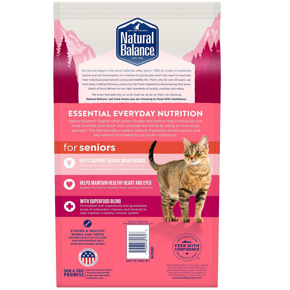 Natural Balance Original Ultra Senior Chicken & Salmon Meal Dry Cat
