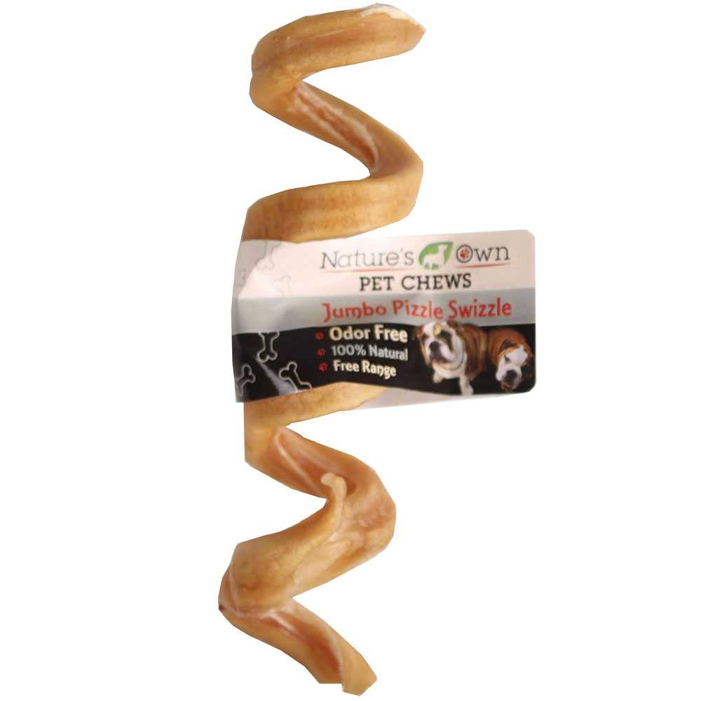 Nature's Own USA Chews' AllNatural Jumbo Pizzle Swizzle Bully Sticks