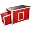 New Age Pet Fontana Chicken Barn in Red Red/Maple (29.40" L x 52.40" W x 29.10" H)