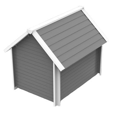NEW-AGE-PET-BNKHOUSE-DGHOUSE-GRY-LG-31X36X36
