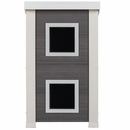 New Age Pet Feral Cat Townhouse Gray/Antique White (21.30" L x 19.10" W x 32.30" H)