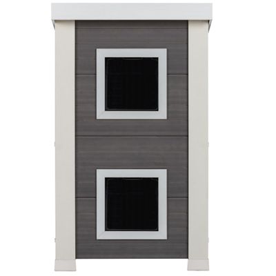 NEW-AGE-PET-FERAL-CAT-TWNHOUSE-GRY-ANTQUEWHT-21X19X32