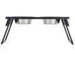 New Age Pet HiLo Raised Double Diner Dog Bowl Espresso - (24.80" L x 10.40" W x 9.50" H)
