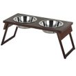 New Age Pet HiLo Raised Double Diner Dog Bowl Russet - (24.80" L x 10.40" W x 9.50" H)