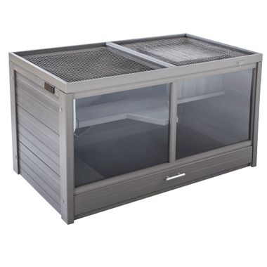 NEW-AGE-PET-JMB-PRK-AVENUE-INDR-RBBIT-HUTCH-GRY-23X43X23