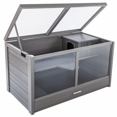 NEW-AGE-PET-JMB-PRK-AVENUE-INDR-RBBIT-HUTCH-GRY-23X43X23