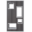 New Age Pet Kitty Kase Gray/Antiqu White (26.77" L x 13.98" W x 48" H)