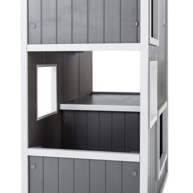 NEW-AGE-PET-KITTY-KASE-GRY-ANTIQU-WHITE-26X13X48