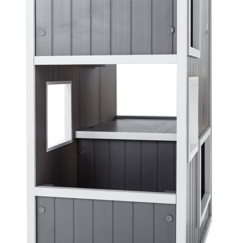 NEW-AGE-PET-KITTY-KASE-GRY-ANTIQU-WHITE-26X13X48