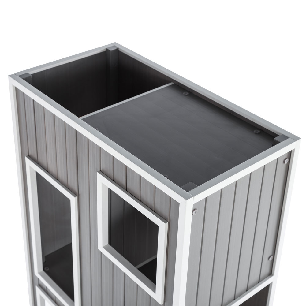 NEW-AGE-PET-KITTY-KASE-GRY-ANTIQU-WHITE-26X13X48