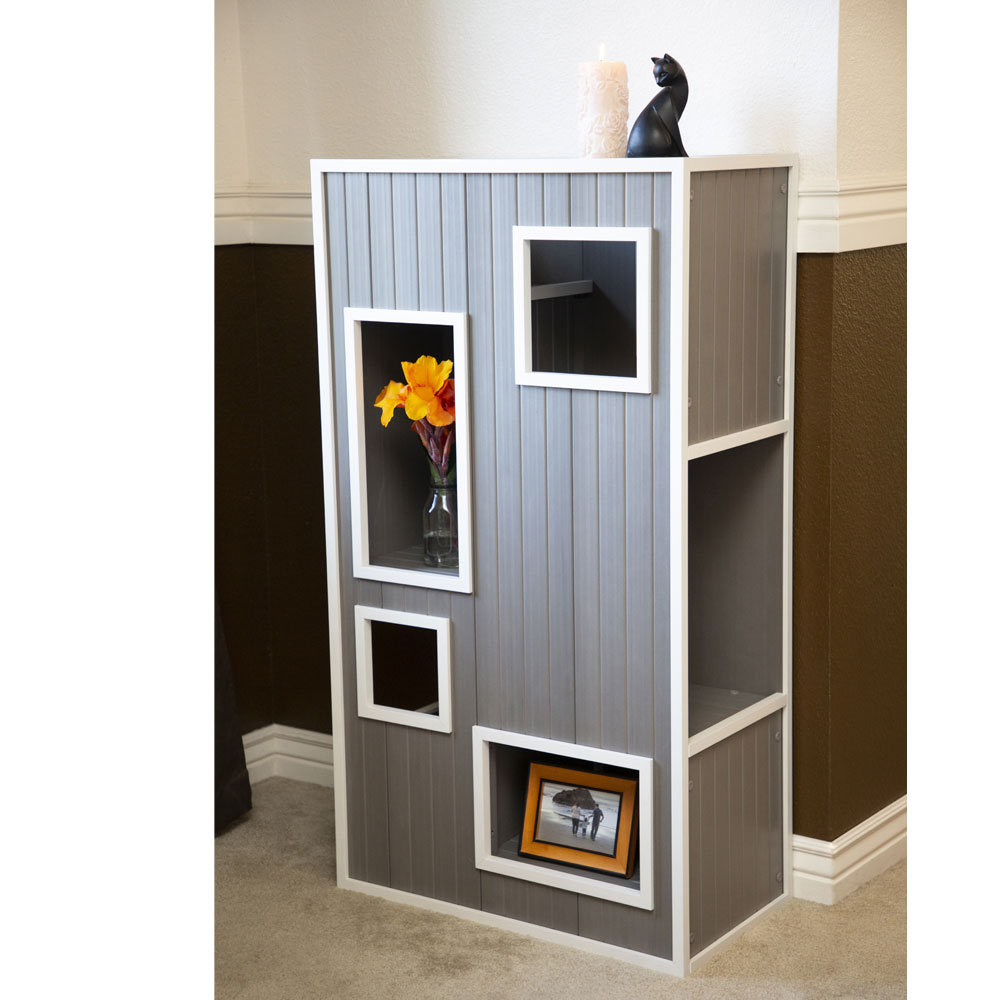 NEW-AGE-PET-KITTY-KASE-GRY-ANTIQU-WHITE-26X13X48