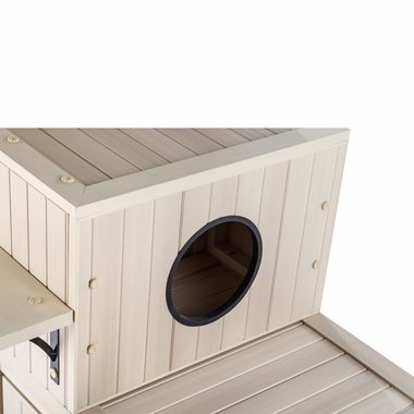 NEW-AGE-PET-KITTY-KATIO-HOUSE-MAPLE-19X47X44