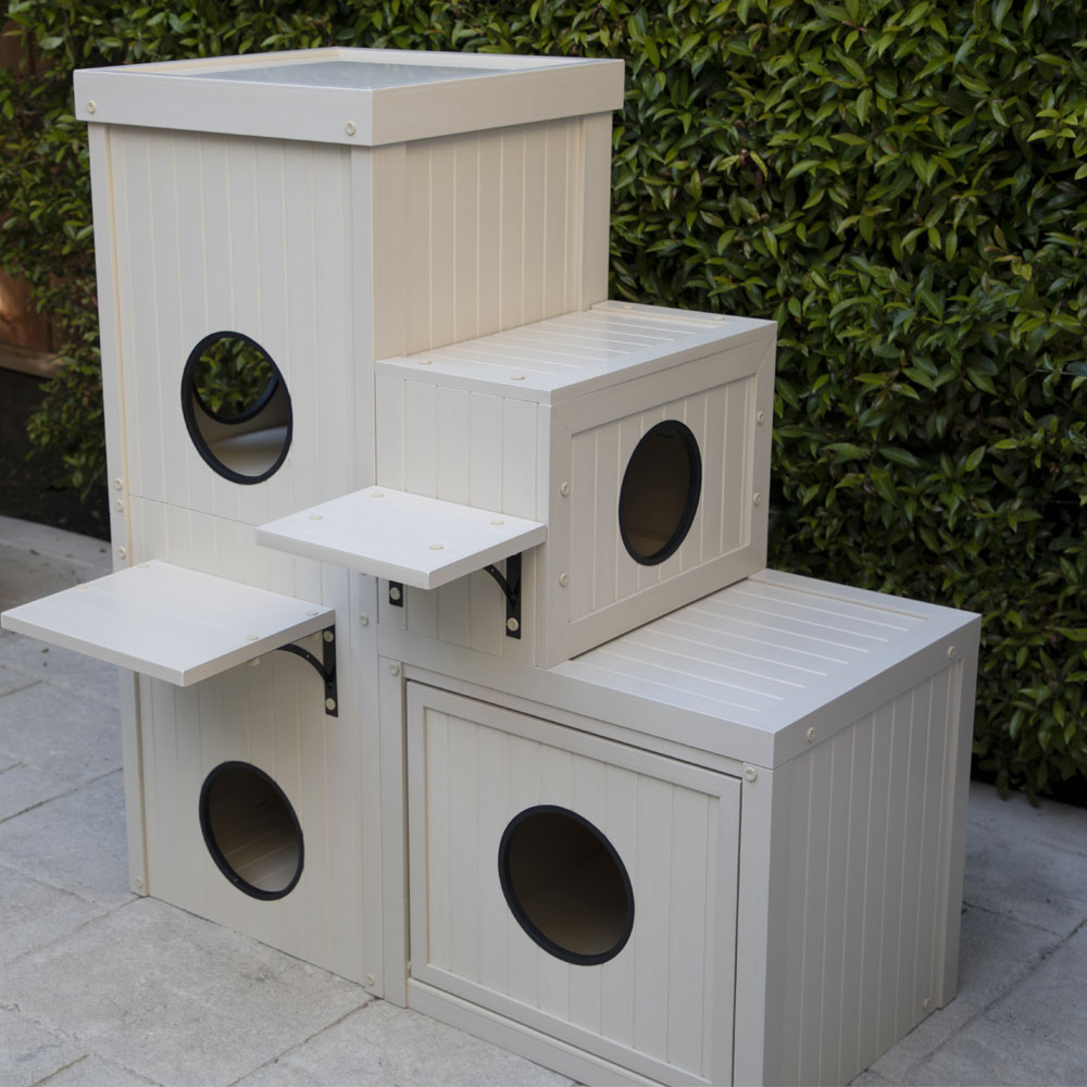 NEW-AGE-PET-KITTY-KATIO-HOUSE-MAPLE-19X47X44