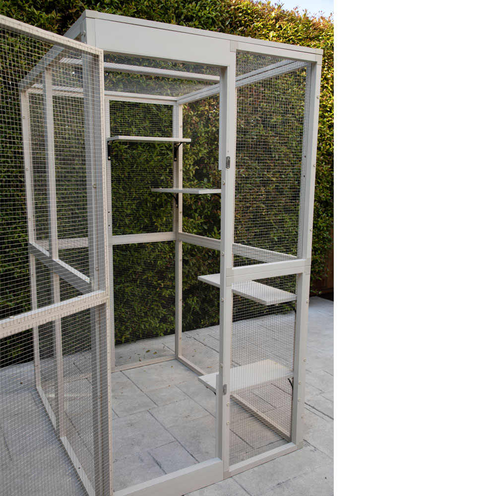 NEW-AGE-PET-KITTY-KATIO-PEN-MAPLE-51X42X75