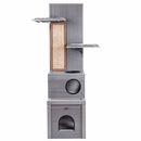 New Age Pet Kitty Klimber Tree Scratcher Cat Condo Gray (16.50" L x 16.50" W x 60" H)