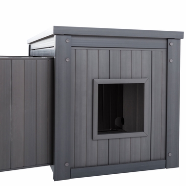 NEW-AGE-PET-LITTRLOO-BENCH-LITTRB-COVER-GRY-22X46X23