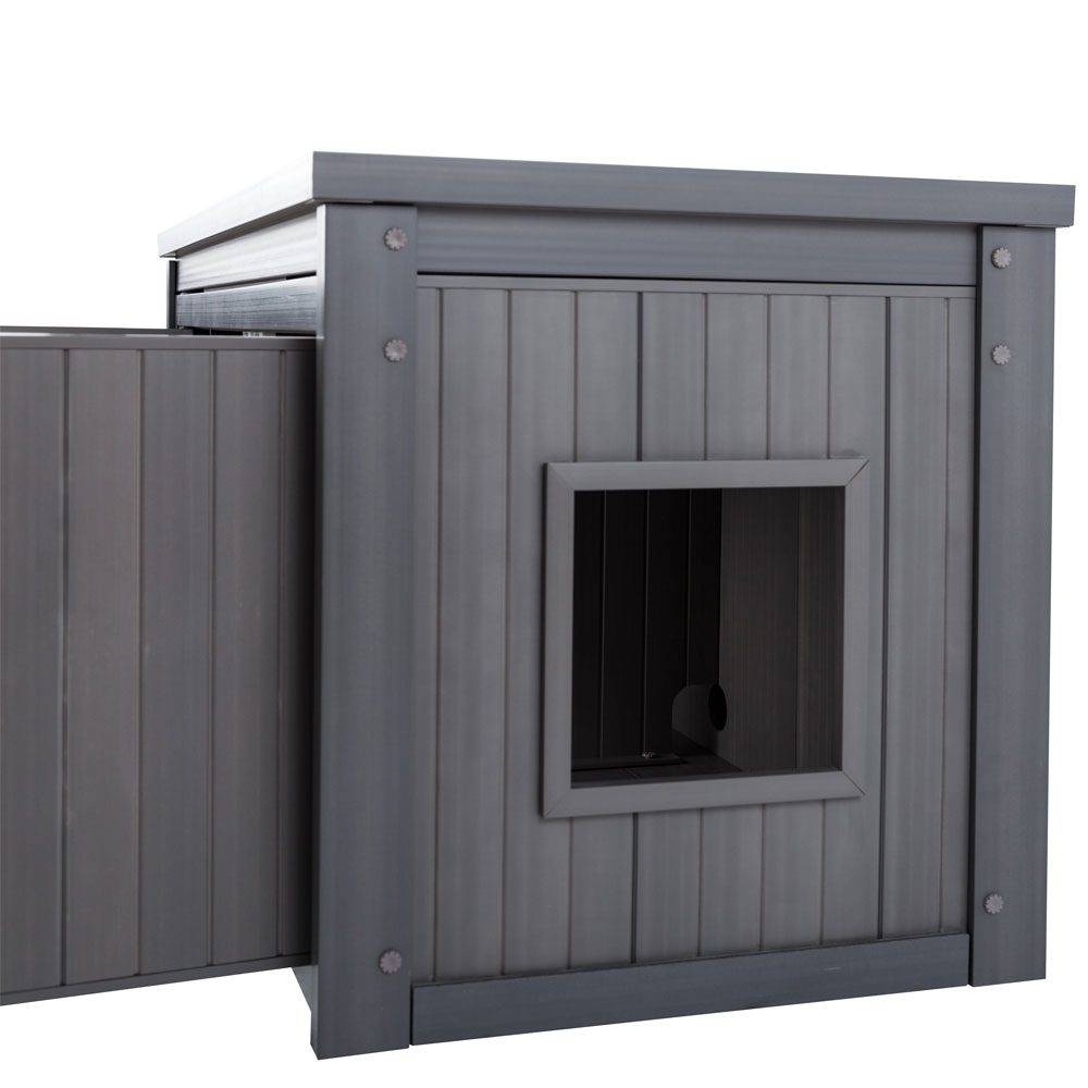 NEW-AGE-PET-LITTRLOO-BENCH-LITTRB-COVER-GRY-22X46X23