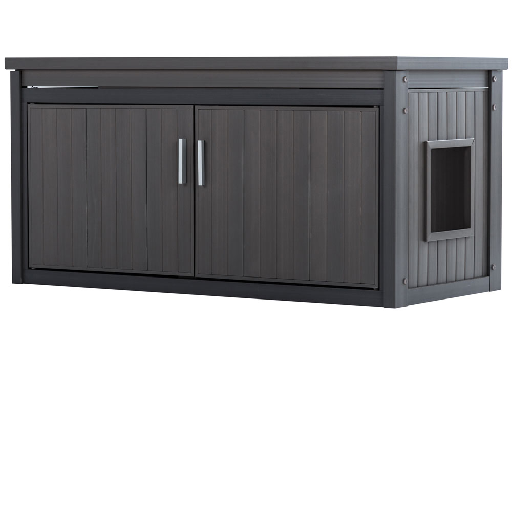 NEW-AGE-PET-LITTRLOO-BENCH-LITTRB-COVER-GRY-22X46X23