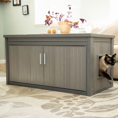 NEW-AGE-PET-LITTRLOO-BENCH-LITTRB-COVER-GRY-22X46X23