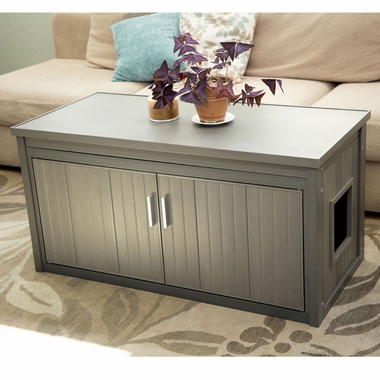 NEW-AGE-PET-LITTRLOO-BENCH-LITTRB-COVER-GRY-22X46X23