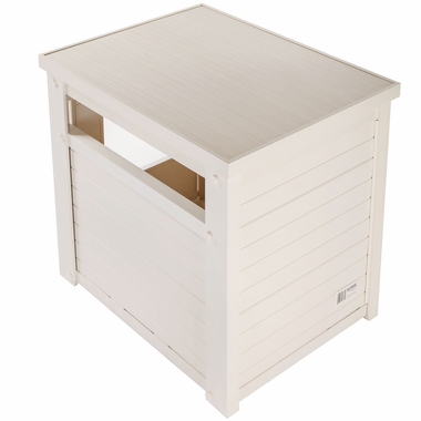 NEW-AGE-PET-LITTRLOO-LITTRB-COVRENDTBLE-ANTQUEWHT-23X18X22