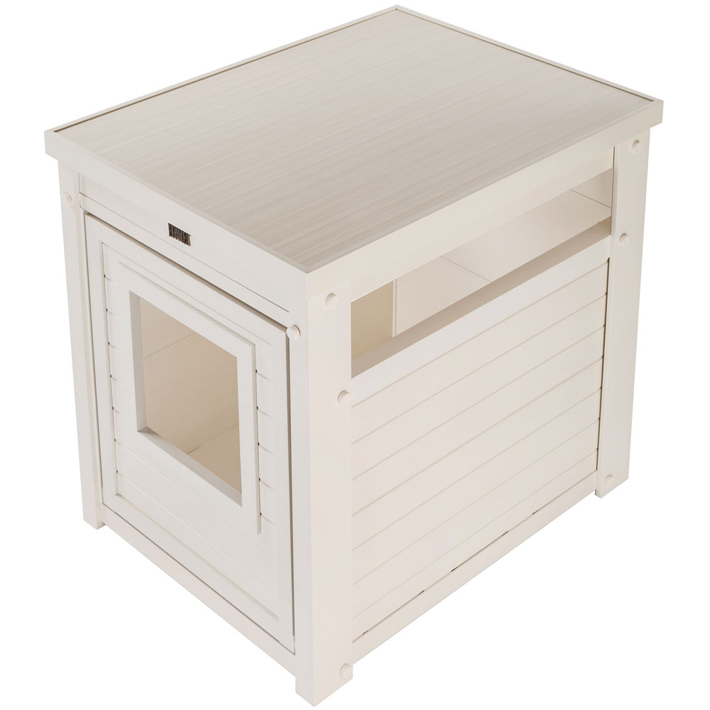 NEW-AGE-PET-LITTRLOO-LITTRB-COVRENDTBLE-ANTQUEWHT-23X18X22