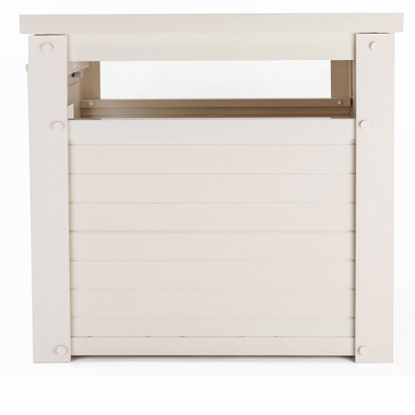 NEW-AGE-PET-LITTRLOO-LITTRB-COVRENDTBLE-ANTQUEWHT-23X18X22