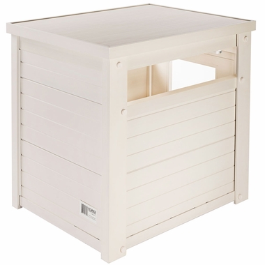 NEW-AGE-PET-LITTRLOO-LITTRB-COVRENDTBLE-ANTQUEWHT-23X18X22