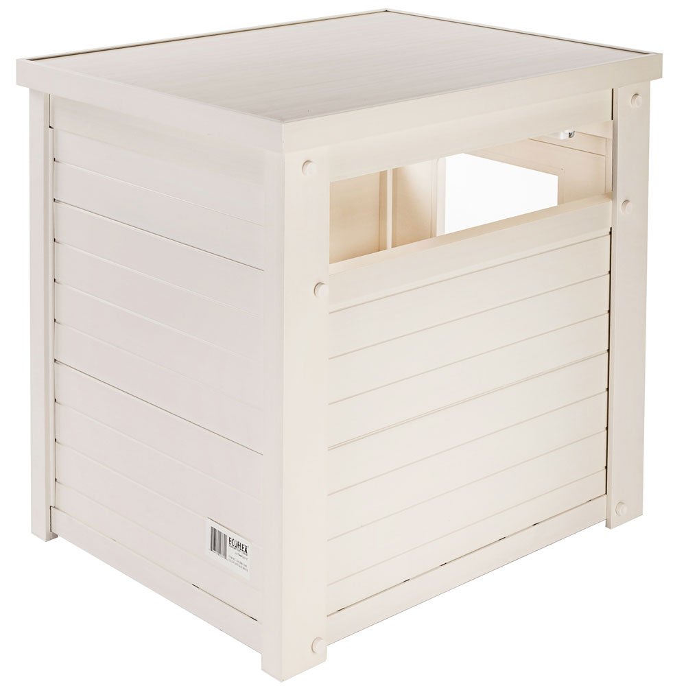 NEW-AGE-PET-LITTRLOO-LITTRB-COVRENDTBLE-ANTQUEWHT-23X18X22