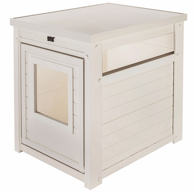 NEW-AGE-PET-LITTRLOO-LITTRB-COVRENDTBLE-ANTQUEWHT-23X18X22