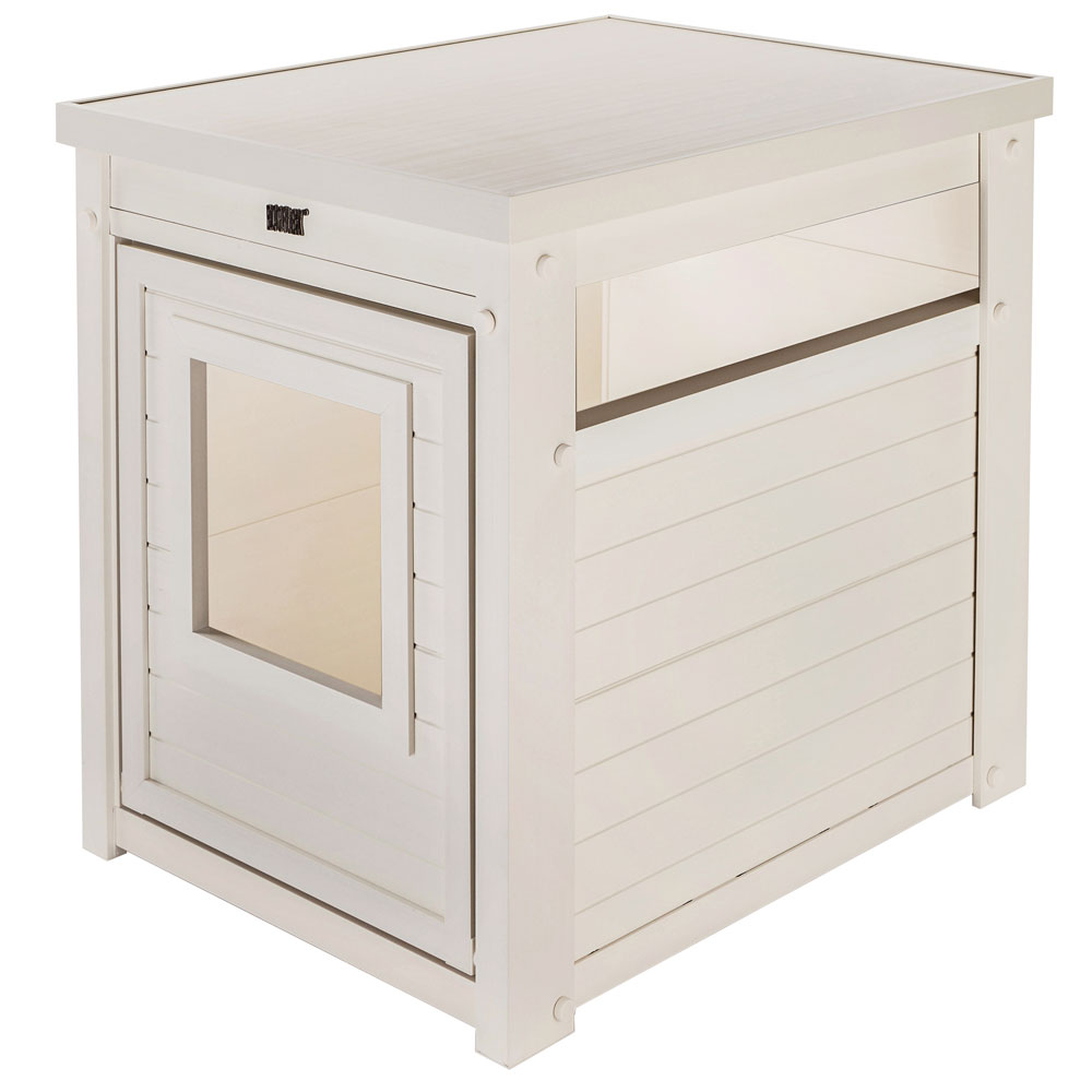 NEW-AGE-PET-LITTRLOO-LITTRB-COVRENDTBLE-ANTQUEWHT-23X18X22