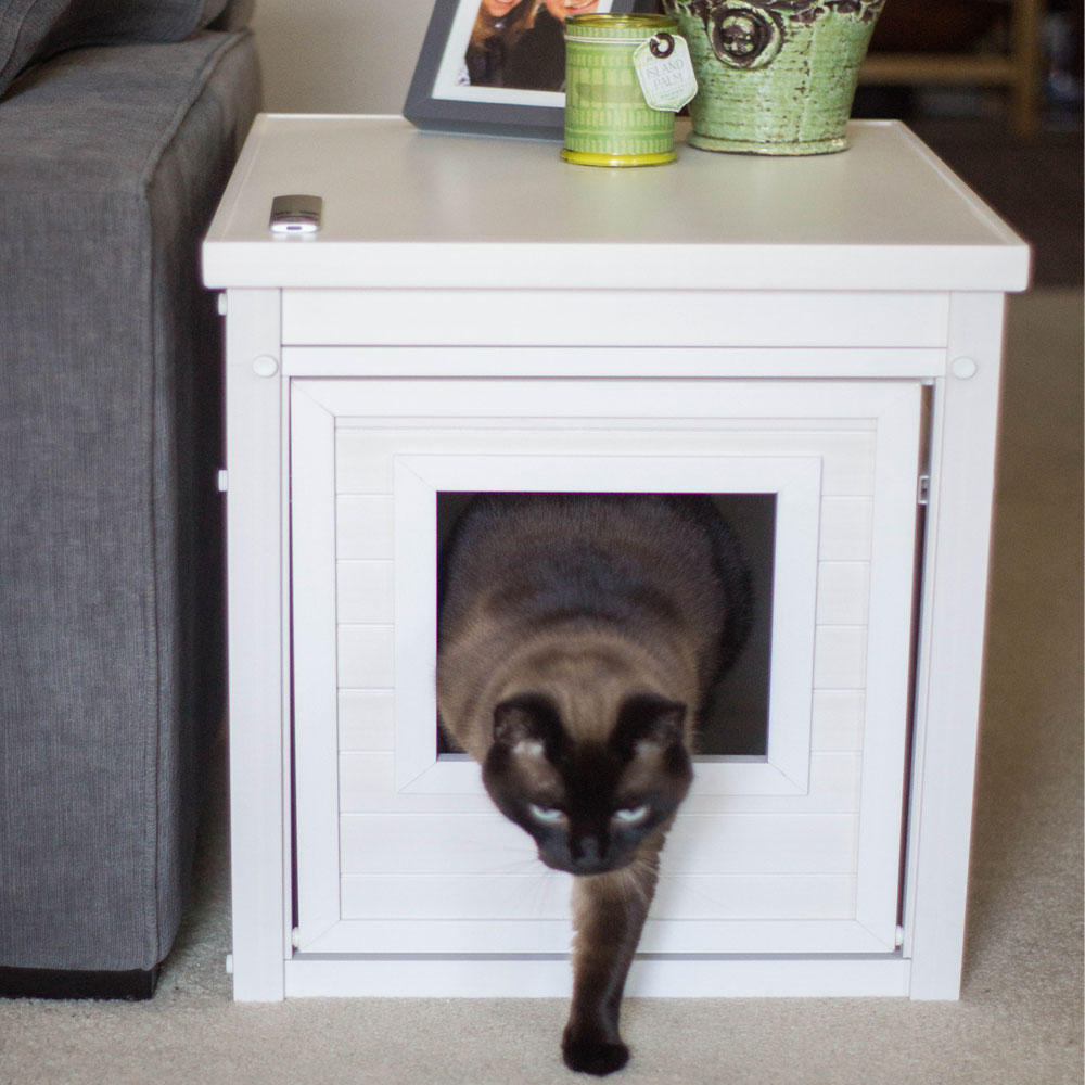 NEW-AGE-PET-LITTRLOO-LITTRB-COVRENDTBLE-ANTQUEWHT-23X18X22