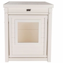 New Age Pet LitterLoo Litter Box Cover, End Table Antique White (23.80" L x 18.50" W x 22.10" H)