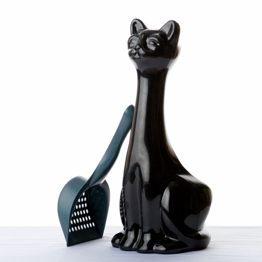 NEW-AGE-PET-SCOOPY-CTLITTR-SCPHOLDR-BLCK-7X6X15