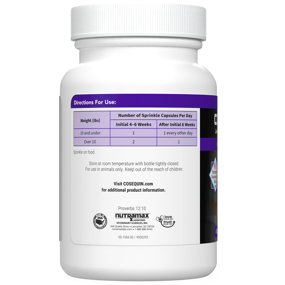 Nutramax Cosequin Joint Health Supplement for Senior Cats, 60 Sprinkle