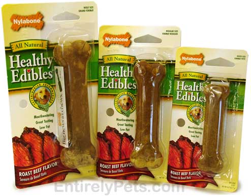 Nylabone Healthy Edibles Roast Beef Flavored Bones